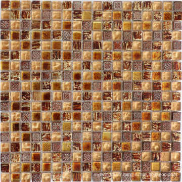 Modèle de mosaïque 15X15 Mosaïque en pierre de marbre naturel pour salle de bain